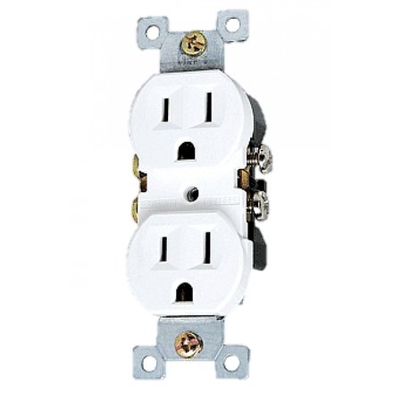 AMERICAN IMAGINATIONS 8.63 in. x 12.13 in. x 1.88 in. Electrical Receptacle  in White AI-35017